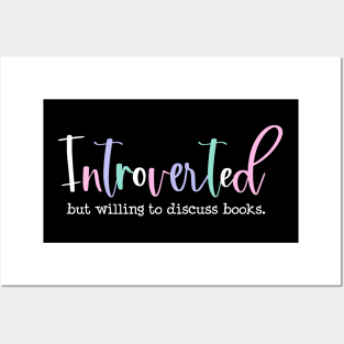 Introverted but willing to discuss books Posters and Art